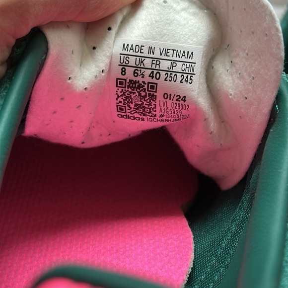 Adidas gazelle collegiate green lucid pink - Picture 12 of 16